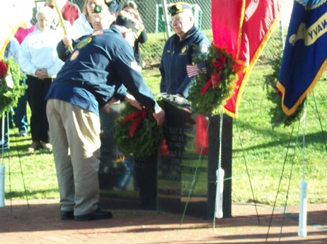 Brien Lamkins
Lain wreath on WWI Monument